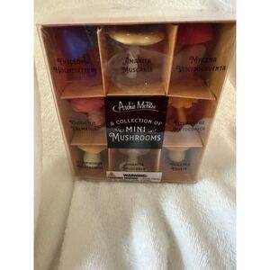 Archie McPhee Collection Of 8 Mini Mushrooms Vinyl Mini Figure Set New In Box